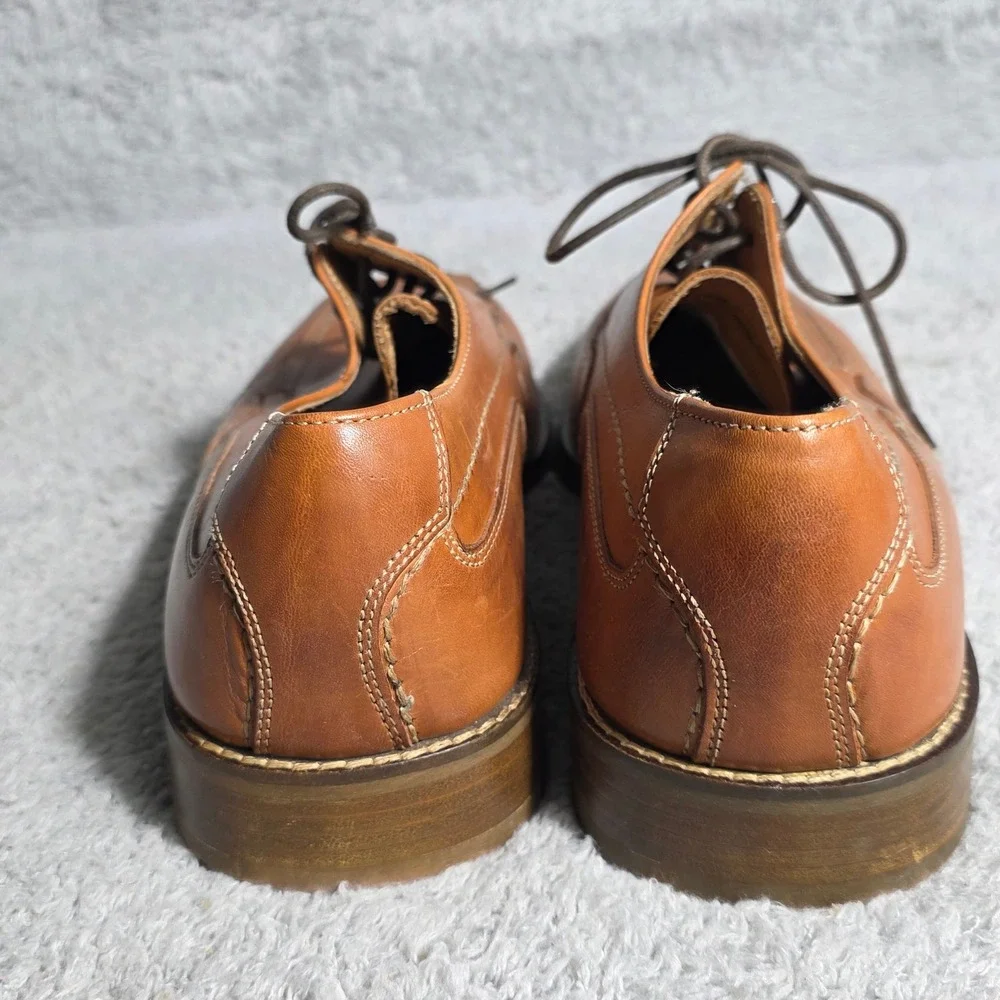 VTG Natha Studio Leather Square Toe Mens‎ Dress Shoes Lace Up Oxfords Romania 12